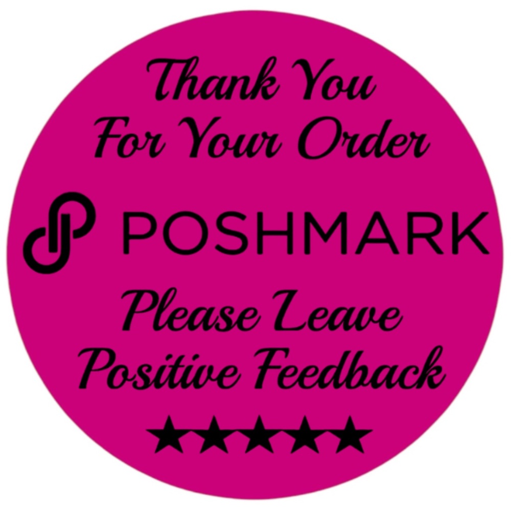 Thank You For Your Poshmark Purchase Labels Stickers 12 colors to choose from - Picture 5 of 14